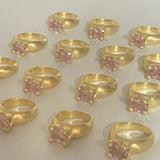 mushroom ring pink