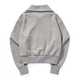 TWO-WAY SAILOR ZIP-UP_MELANGE GRAY