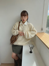 アルパカボキシーニット / Alpaca Boxy Knit (5color)