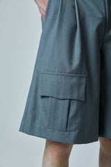 プリーツ バミューダ ショーツ / PLEATED BERMUDA SHORTS