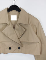 トレンチクロップジャケット / Trench Crop Jacket (3color)