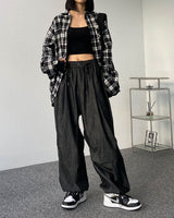 バルーンストリングデニムパンツ/Balloon string denim pants (6623658803318)