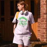 インフィニティーカレッジライフクルーネックアッシュグレイユニセックスTシャツ / Infinite college life crew neck ashgrey Unisex T-shirt
