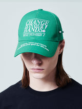 チェンジイズインアワーハンズキャンピングキャップ/CHANGE IS IN OUR HANDS CAMPAIGN CAP_GREEN