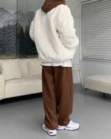 UI Mink Fur Turtleneck Zip-Up Jumper (5 colors)