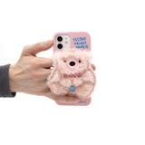 SUN CASE PATCH FUR BEAR LIGHT PINK (6535227539574)
