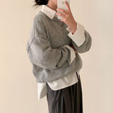 [Good Detail] Two-type Overfit Snap Button Shirt