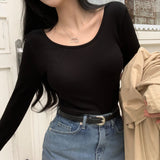 [BELLIDE MADE] SWING RIB CROPED LONG-Sleeved T-SHIRT