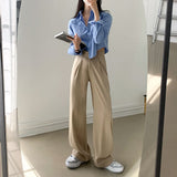 [beled made/short, long] standard date wide slacks