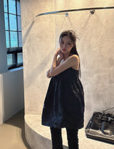 リボンジャガードビスチェミニドレス