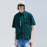 2ND タイプトラッカーナイロンシャツ / 2ND TYPE TRUCKER NYLON SHIRT DARK GREEN