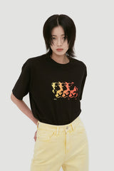 Flame Bear Tee_Black (6699077927030)