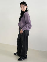 Subdued leather pants