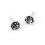 ローズシルバーイヤリング / Rose silver stud earring (4591725379702)