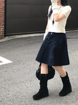 ピュアデイリーミディコットンテニススカート