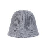 VA Square Applique Knit Bucket Hat / Gray