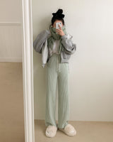 [BELLIDE MADE / 2 lengths] velour corduroy training pants
