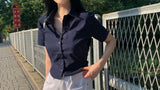 テンションスリムフィットラウンド半袖シャツ