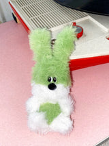 Green rabbit key ring