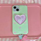 vintage ribbon case (green)