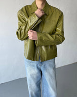 ボルトコートレザージャケット / OA bolt coated leather jacket (3 colors)