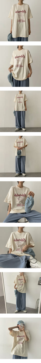 ローズベア半袖Tシャツ
