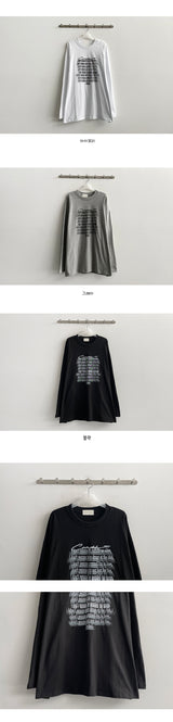 フォーカスアウトロングスリーブTシャツ