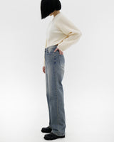No.1839 バウンディングワイドデニムパンツ/No.1839 Bonding wide denim pants