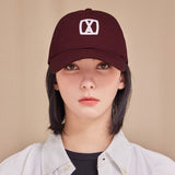 VA 3D Square Ball Cap / Red Bean