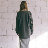 [Patchwork Sweatshirt] Charcoal (6626238136438)
