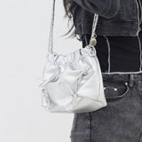 ピアスチェーンリボンミニショルダーバッグ
