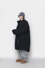 Long bomber  padded jacket