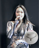 Melbie The Cat Series - Cat face Bold Chain Choker Necklace (Silver ver.) (Rapper Lee Youngji Necklace)