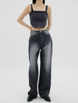 ファイズブラックブルーワイドパンツ / no.522 Faiz Black Blue Wide Pants