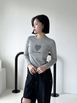 ハートチェッカーTシャツ / Heart Checker T-shirt (3color)