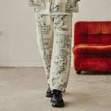 ロマンティックストリートジャカードパンツ/ROMANTIC STREET JACQUARD PANTS_OATMEAL
