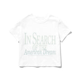 アメリカンドリームクロップTシャツ/AMERICAN DREAM CROP TEE [WHITE]