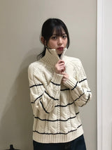セラックジップアップニット