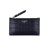 クロコダイルエンボポケットウォレット/CROCODILE EMBO POCKET WALLET-NAVY