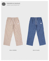 paragraph Striped Logo Embroidered Pants 2color (6562901819510)