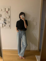 [YELLOMOI] ローレルハーフポーラーニット