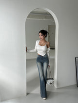 Milky Spandex Bootcut Jeans