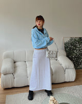 ピンタックドロングスカート / Pin-tucked Long Skirt (3color)