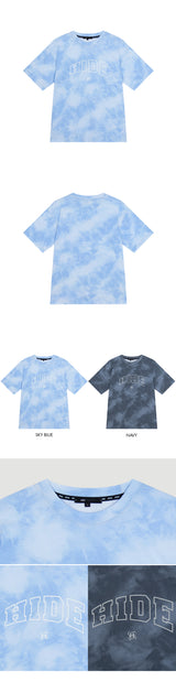 HIDE Tie Dye Graphic T-Shirt (Sky Blue) (6571001446518)