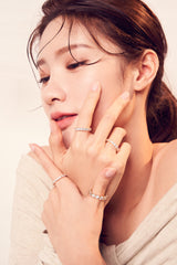 4MM プロング セッティング テニス リング / 4MM Prong Setting Tennis Ring (gold)