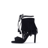 Tassel Ankle Heel(Black)