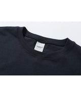インサイズドカラーブロックTシャツ/Incised Color Block Tee (Navy)