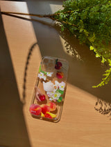 スプリングピクニックジェリースマホケース/Spring picnic jelly case