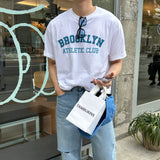ブルックリンコットンオーバーサイズフィットショートスリーブTシャツ / LMN Brooklyn Cotton Oversized Fit Short-Sleeved T-Shirt (4 colors)