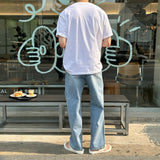 ブルックリンコットンオーバーサイズフィットショートスリーブTシャツ / LMN Brooklyn Cotton Oversized Fit Short-Sleeved T-Shirt (4 colors)
